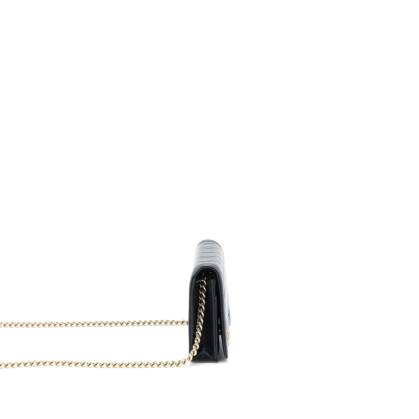 Chanel Boy Wallet On Chain Caviar Black L