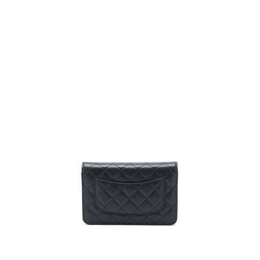 Chanel Classic Wallet On Chain Caviar Black  (Microchip)