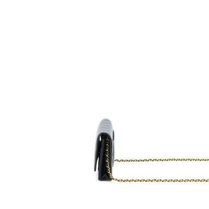 Chanel Classic Wallet On Chain Caviar Black  (Microchip)