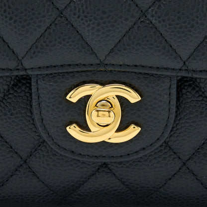 Chanel Medium Classic Double Flap Caviar Black