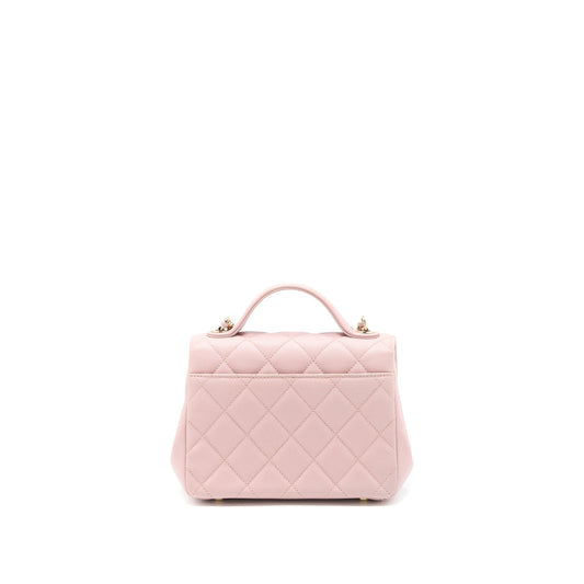 Chanel Small Business Affinity Bag Caviar Light Pink L