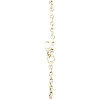 Chanel mini CC logo necklace with crystal L