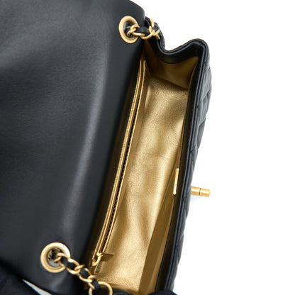 Chanel Pearl Crush Mini Rectangular Lambskin Black With  (Microchip)