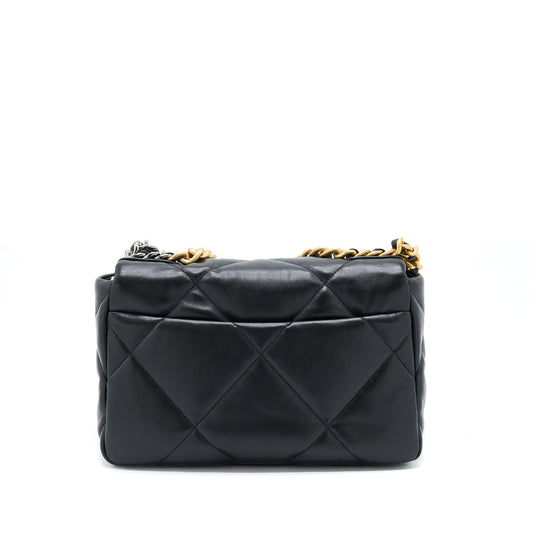 Chanel Small 19 Bag Lambskin Black Multicolour Hardware