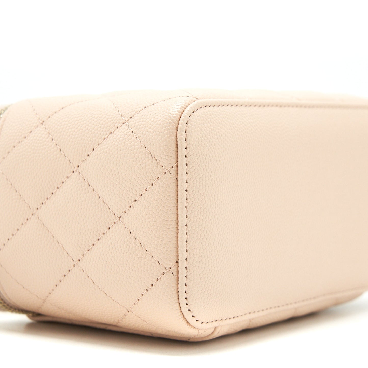 Chanel 22C Long Vanity With Chain Caviar Beige L
