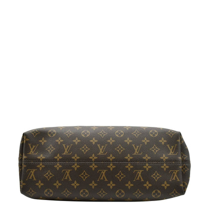 LOUIS VUITTON Graceful MM Monogram Canvas Hobo Shoulder Bag Brown