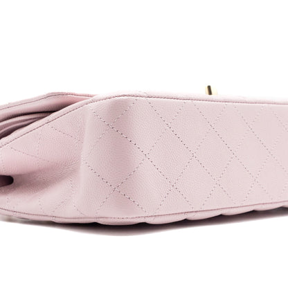 Chanel 21S medium classic double flap bag caviar light pink LGWH