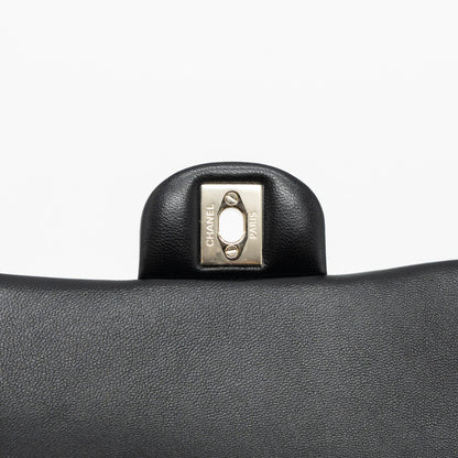 Chanel Top Handle Mini Rectangular Flap Bag Lambskin Black L(Microchip)