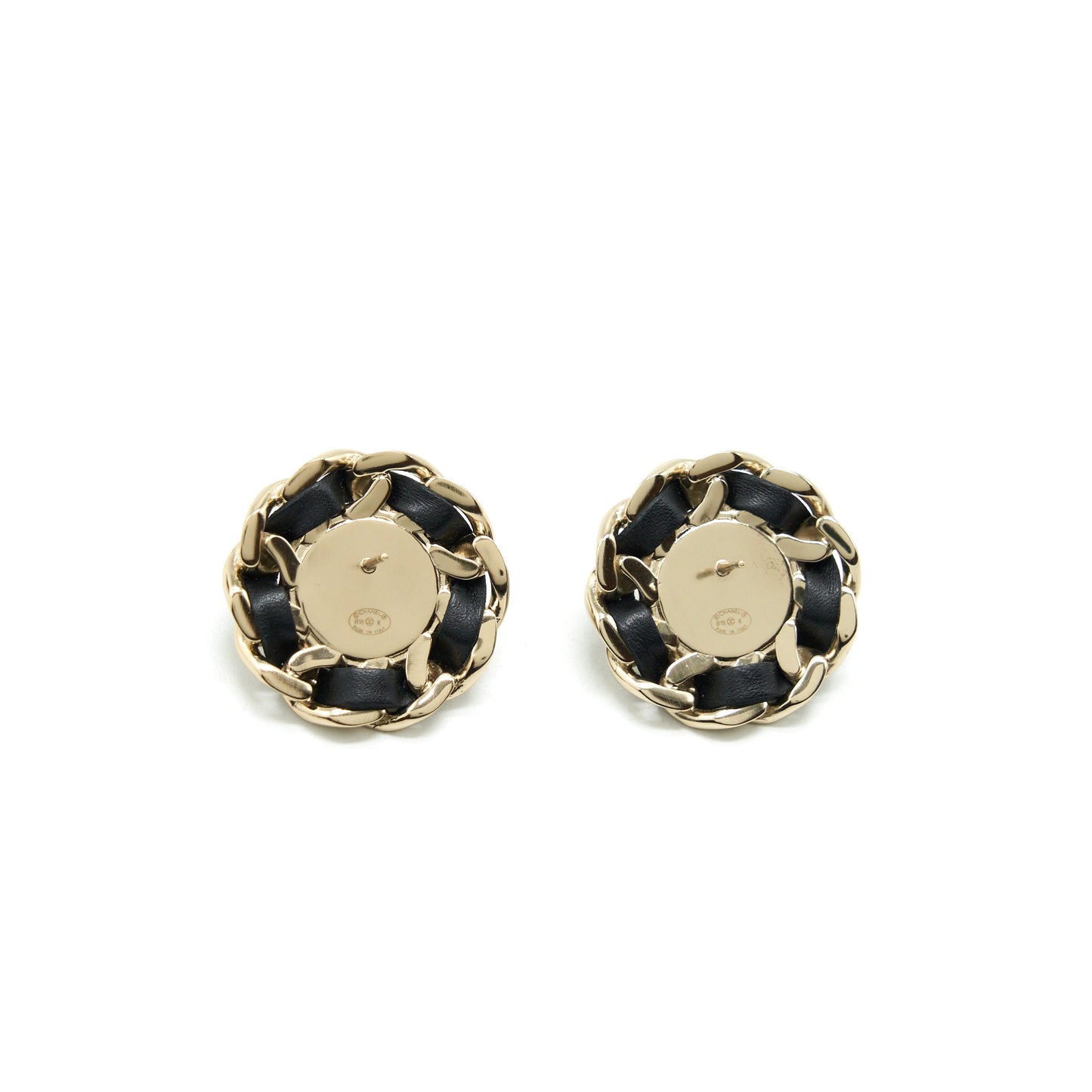 Chanel Round Pearl Earrings L