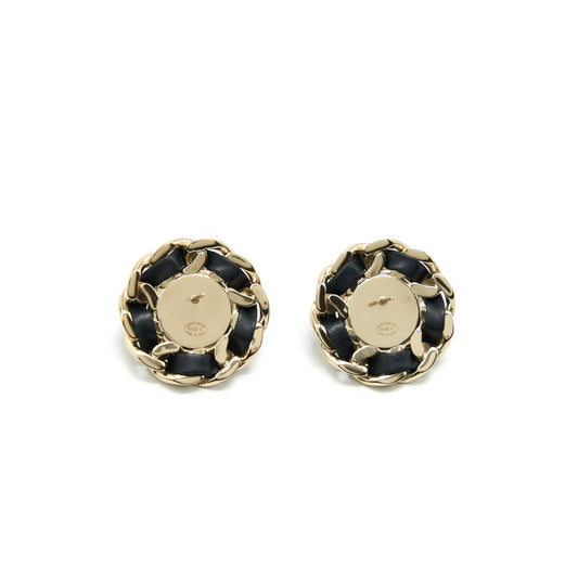 Chanel Round Pearl Earrings L
