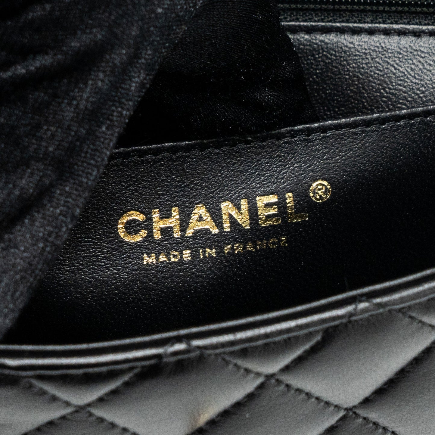 Chanel Top Handle Mini Rectangular Flap Bag Lambskin Black L(Microchip)