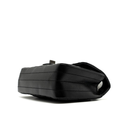Chanel Mini 2.55 Reissue Flap Bag Chevron Calfskin So Black (Microchip)