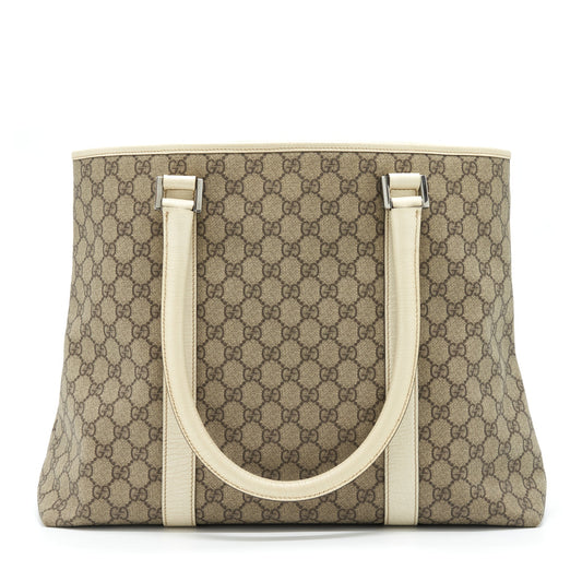 Gucci Tote Bag GG Supreme Canvas And Leather SHW