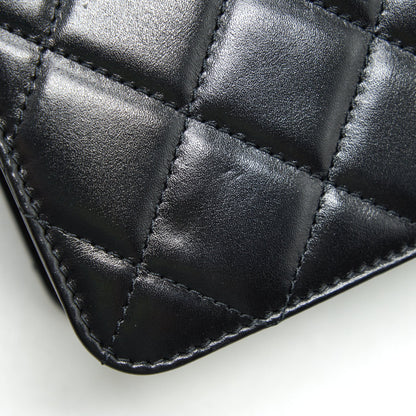 CHANEL 21A GOLD CRUSH FLAP BAG CALFSKIN Black