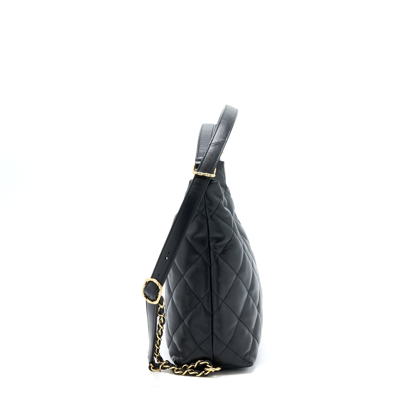 Chanel 22B Hobo Bag Lambskin Black (Microchip)