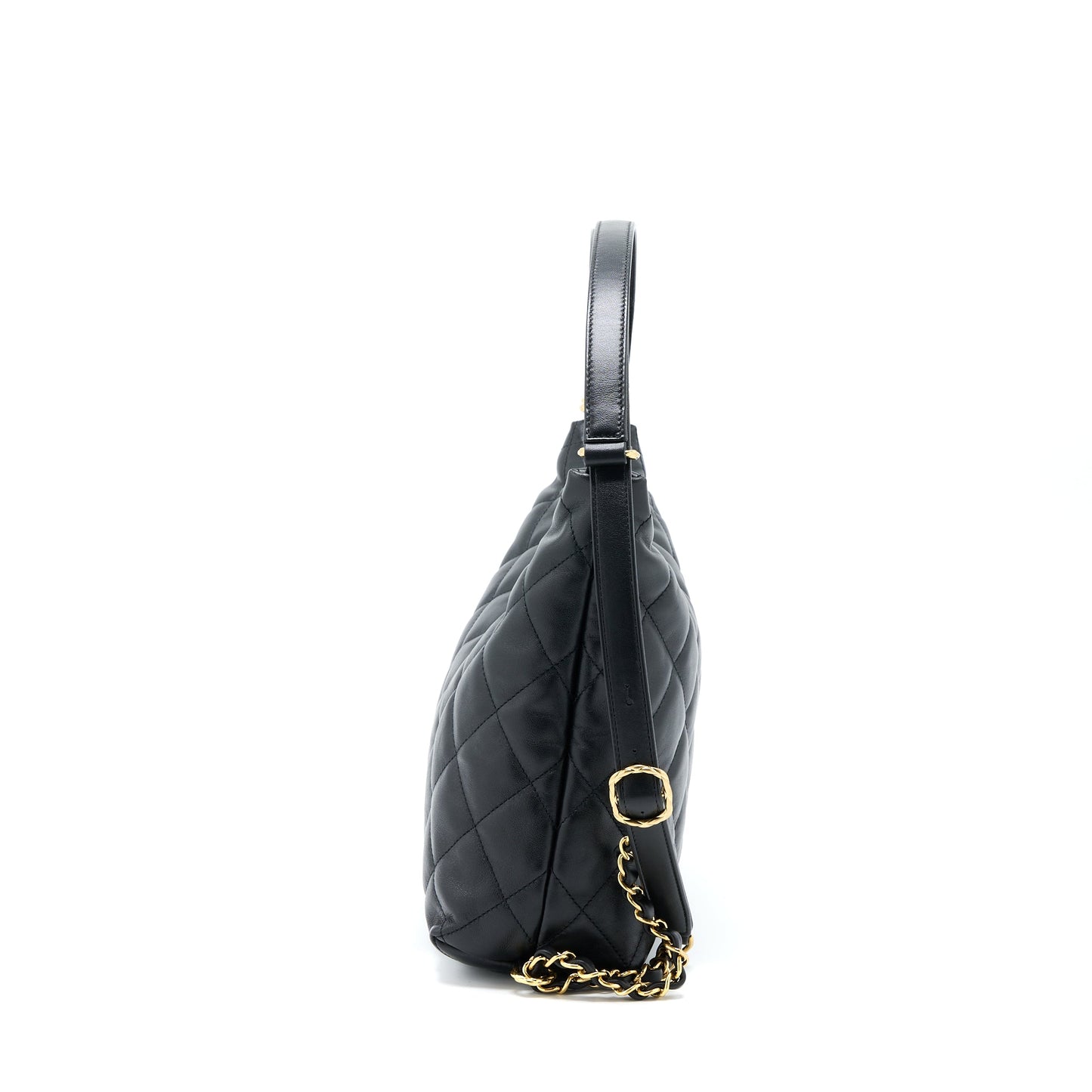 Chanel 22B Hobo Bag Lambskin Black (Microchip)