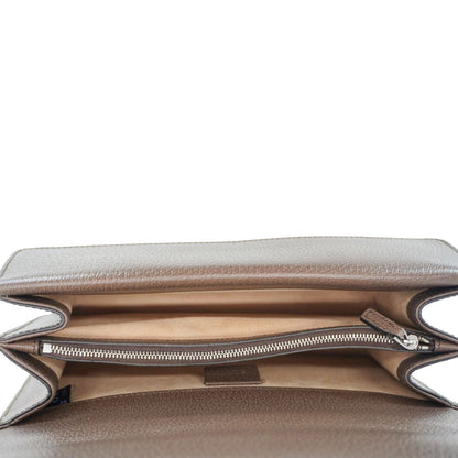 GUCCI Dionysus GG Supreme Canvas Top Handle Shoulder Bag Beige 621512