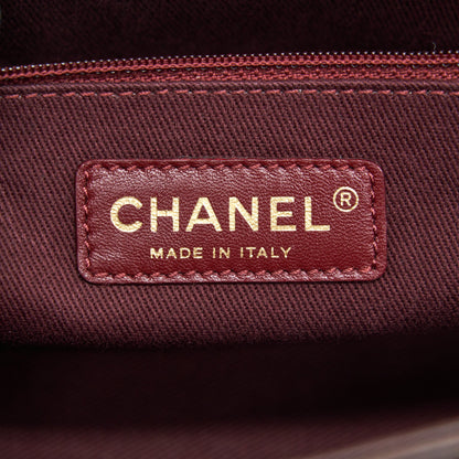 Chanel Calfskin Flap Bag with Chain Burgundy