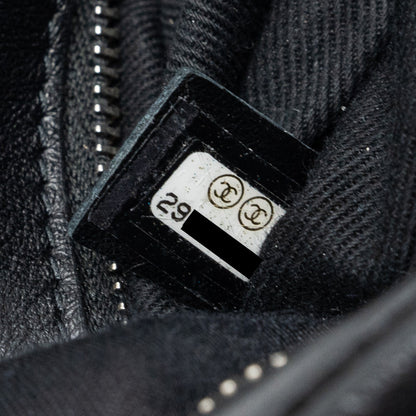 CHANEL SHOULDER BAG LAMBSKIN BLACK