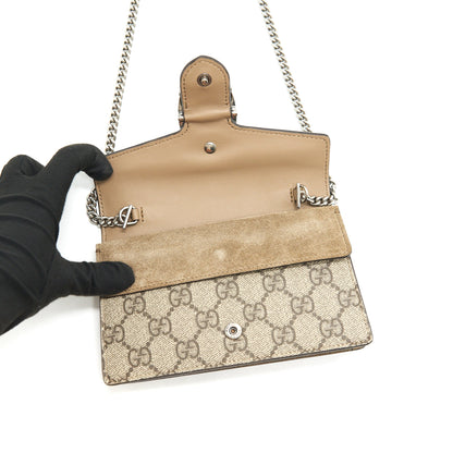 Gucci Dionysus GG Supreme super mini Bag Beige