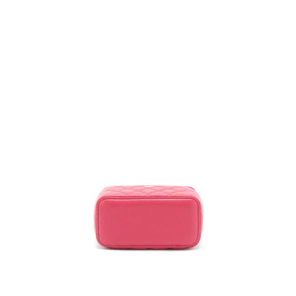 Chanel Long Vanity Case Caviar Hot Pink L