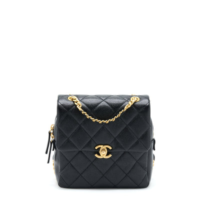 Chanel 22P Flap Backpack Caviar Black