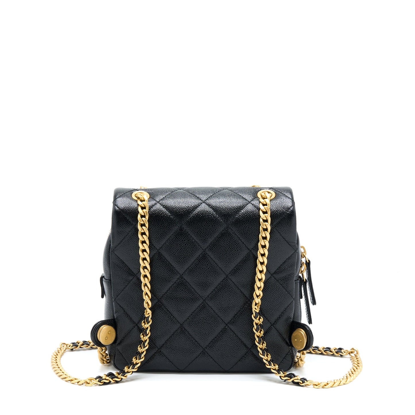 Chanel 22P Flap Backpack Caviar Black