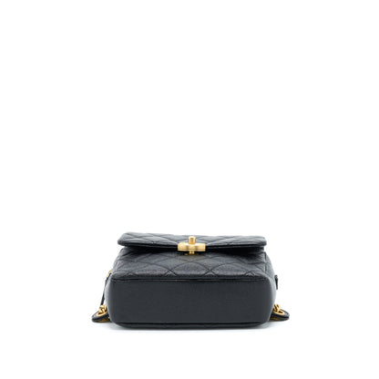 Chanel 22P Flap Backpack Caviar Black