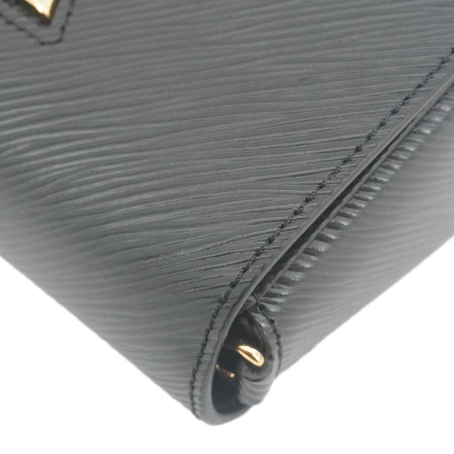 LOUIS VUITTON Twist West Epi Leather Crossbody Pochette Bag Black
