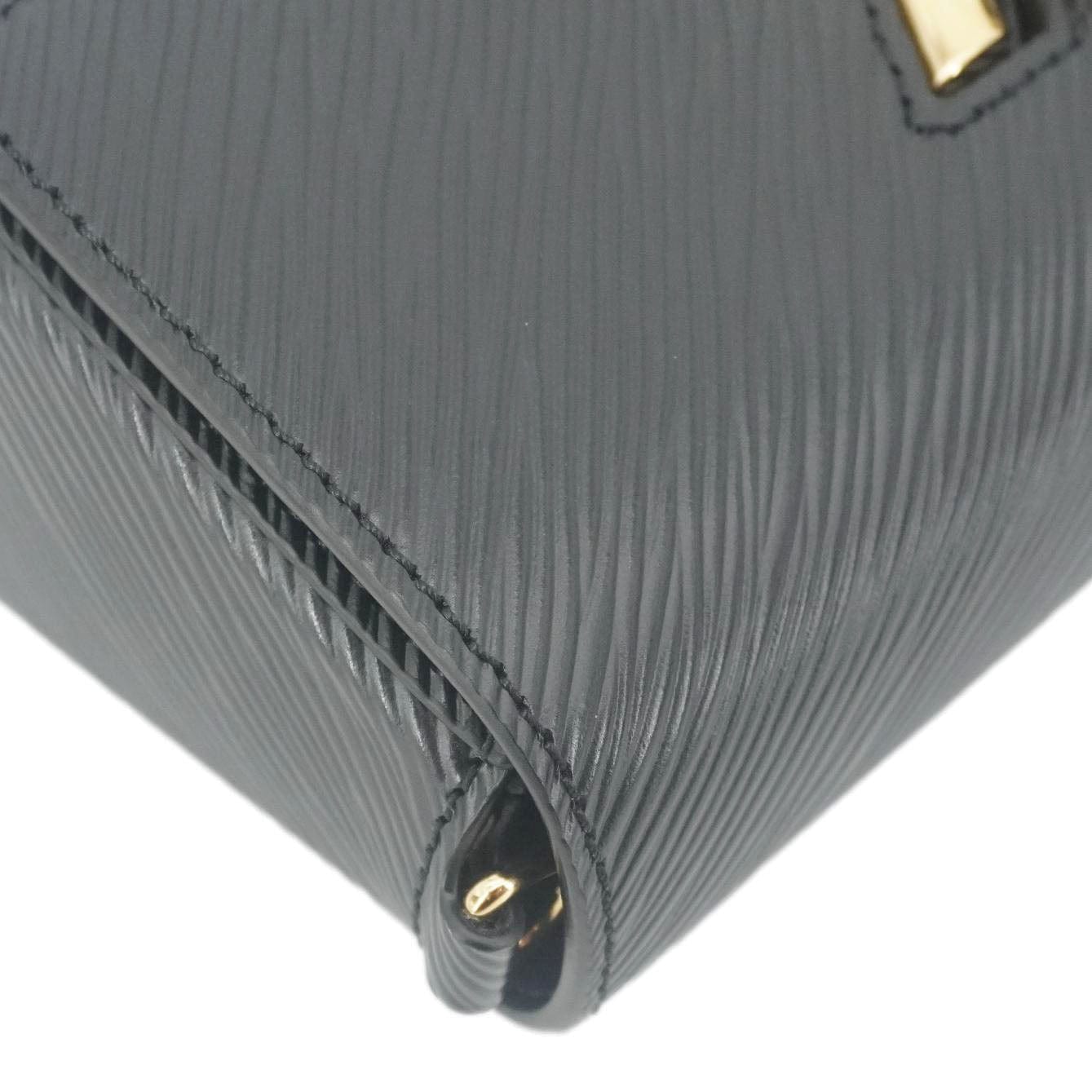 LOUIS VUITTON Twist West Epi Leather Crossbody Pochette Bag Black
