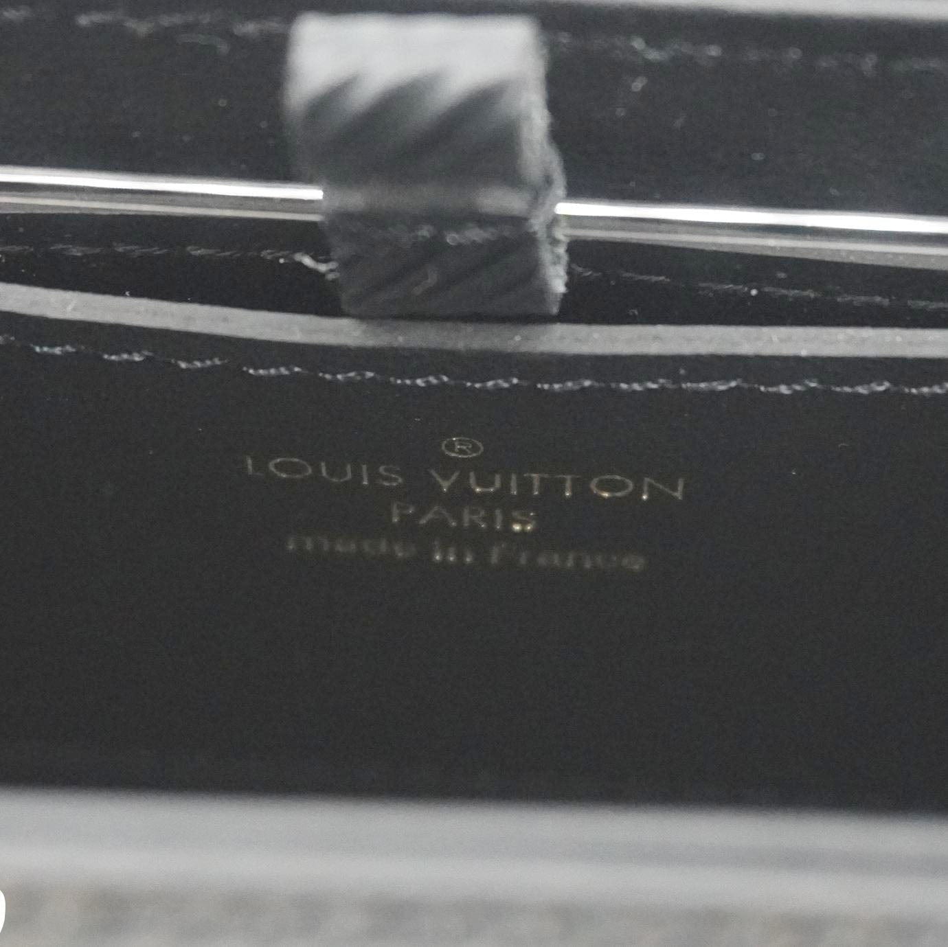LOUIS VUITTON Twist West Epi Leather Crossbody Pochette Bag Black