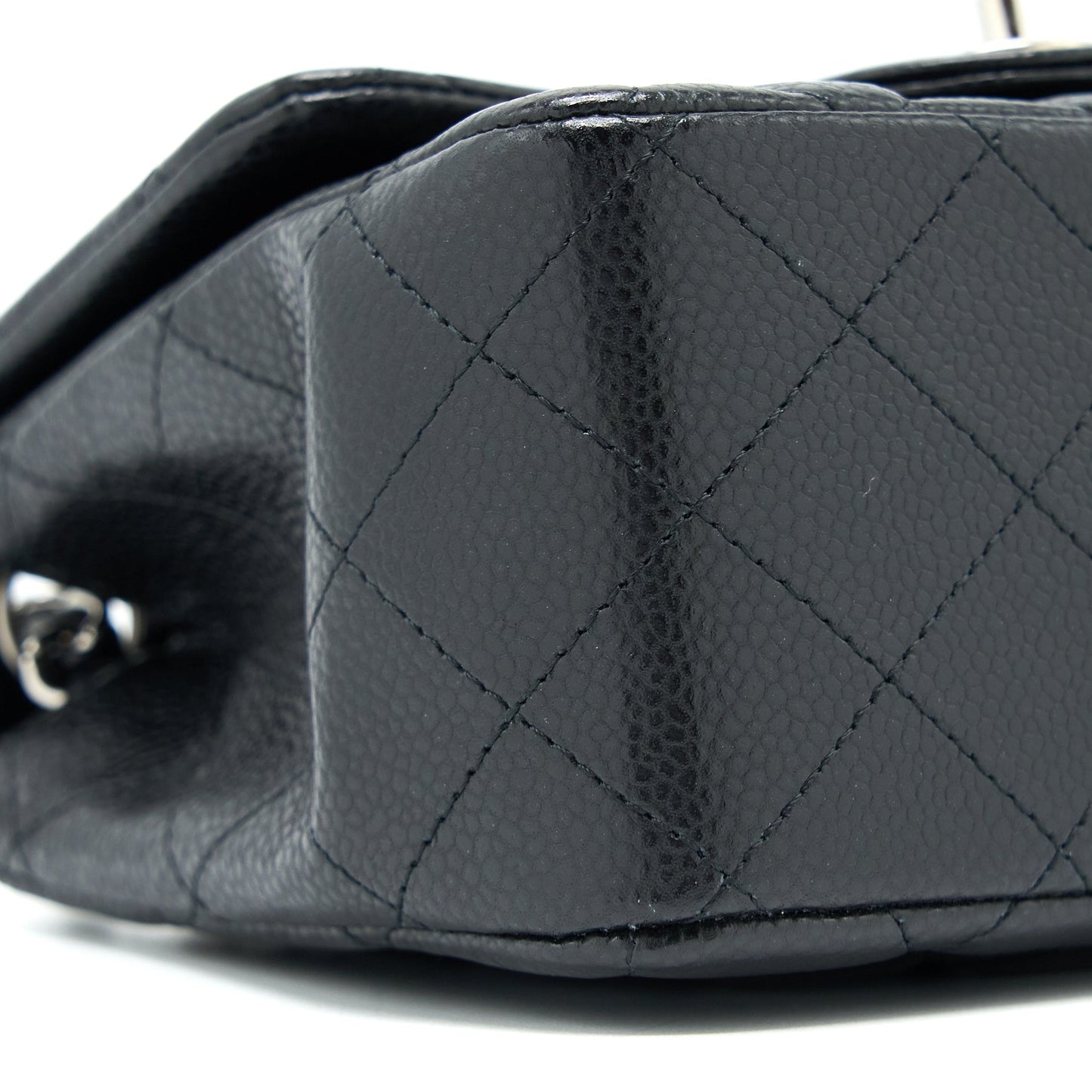 Chanel Classic Mini Square Flap Bag Caviar Black