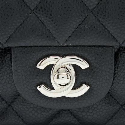 Chanel Classic Mini Square Flap Bag Caviar Black