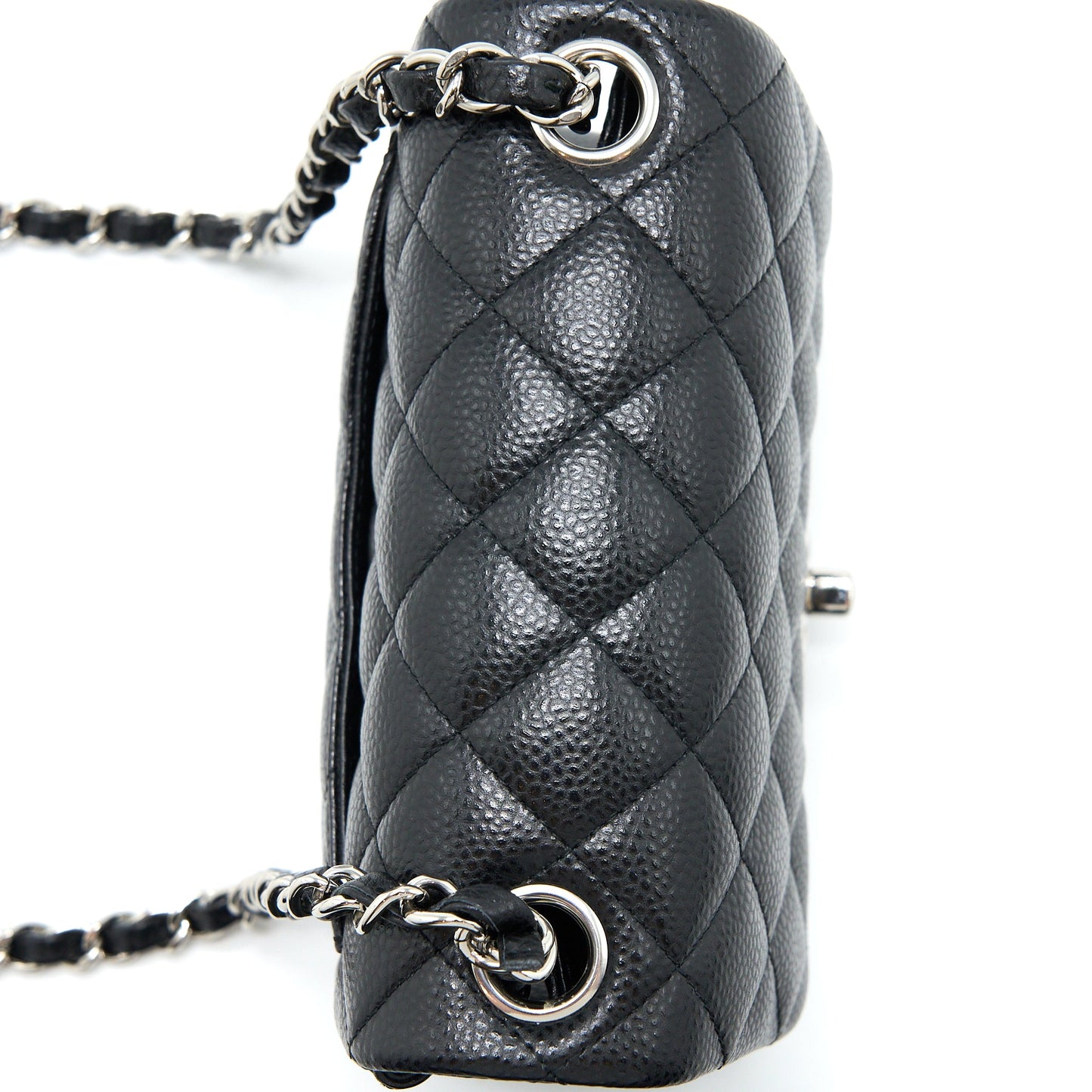 Chanel Classic Mini Square Flap Bag Caviar Black