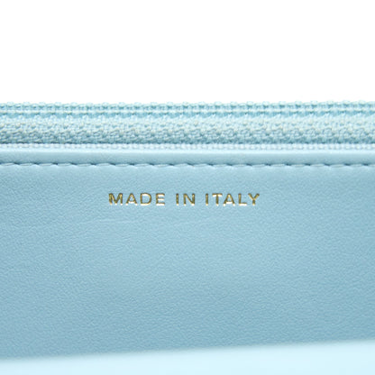 Chanel 2.55 Reissue Wallet On Chain Aged Calfskin Light Blue Brushed  (Microchip)