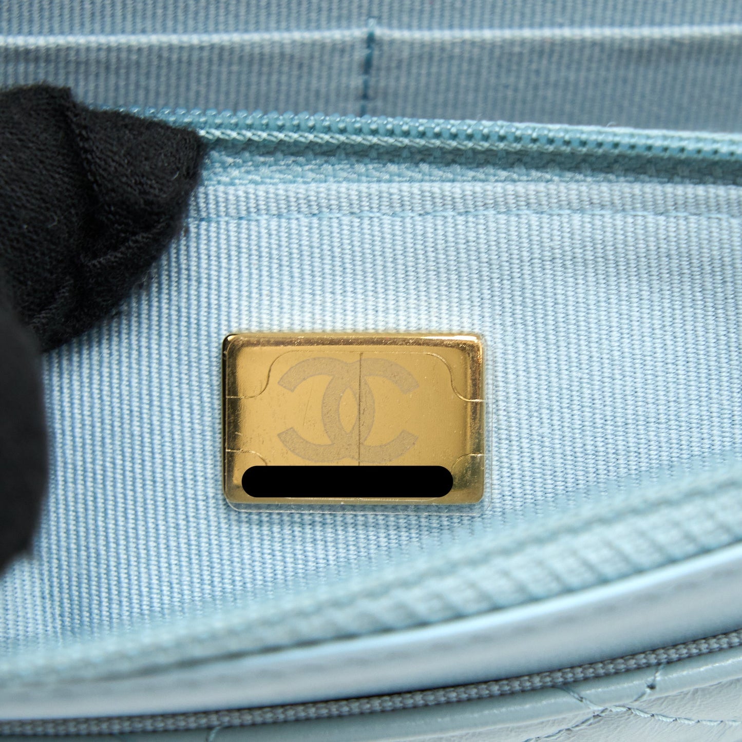 Chanel 2.55 Reissue Wallet On Chain Aged Calfskin Light Blue Brushed  (Microchip)