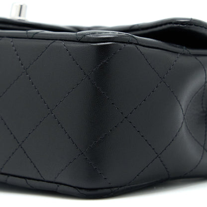 Chanel Mini Rectangular Lambskin Black (Microchip)