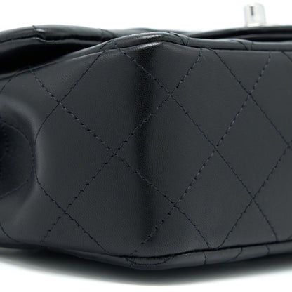 Chanel Mini Rectangular Lambskin Black (Microchip)