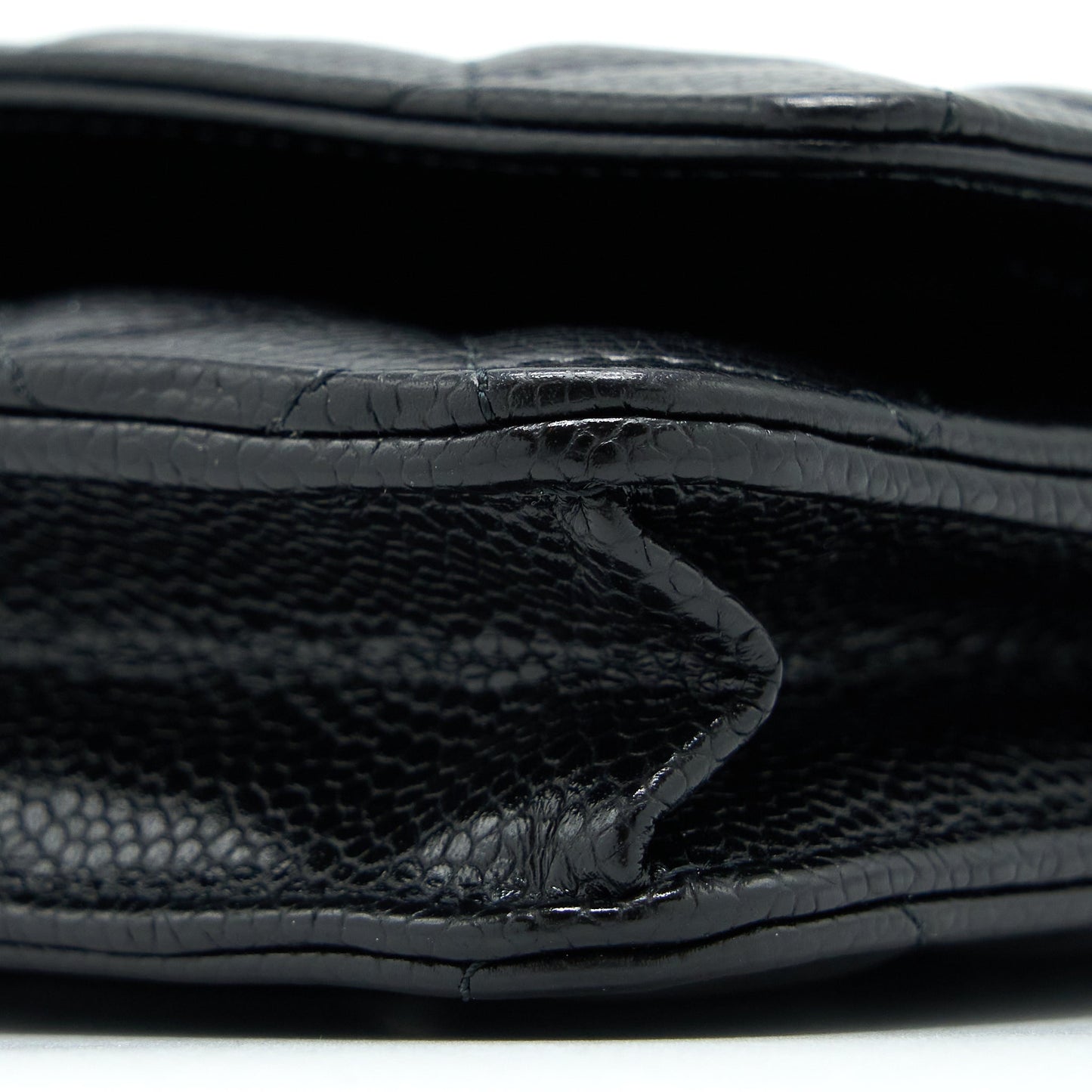 Chanel Classic Wallet on Chain Caviar Black  (Microchip)