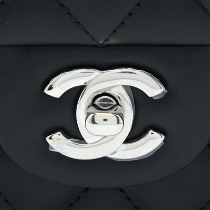 Chanel Mini Rectangular Lambskin Black (Microchip)