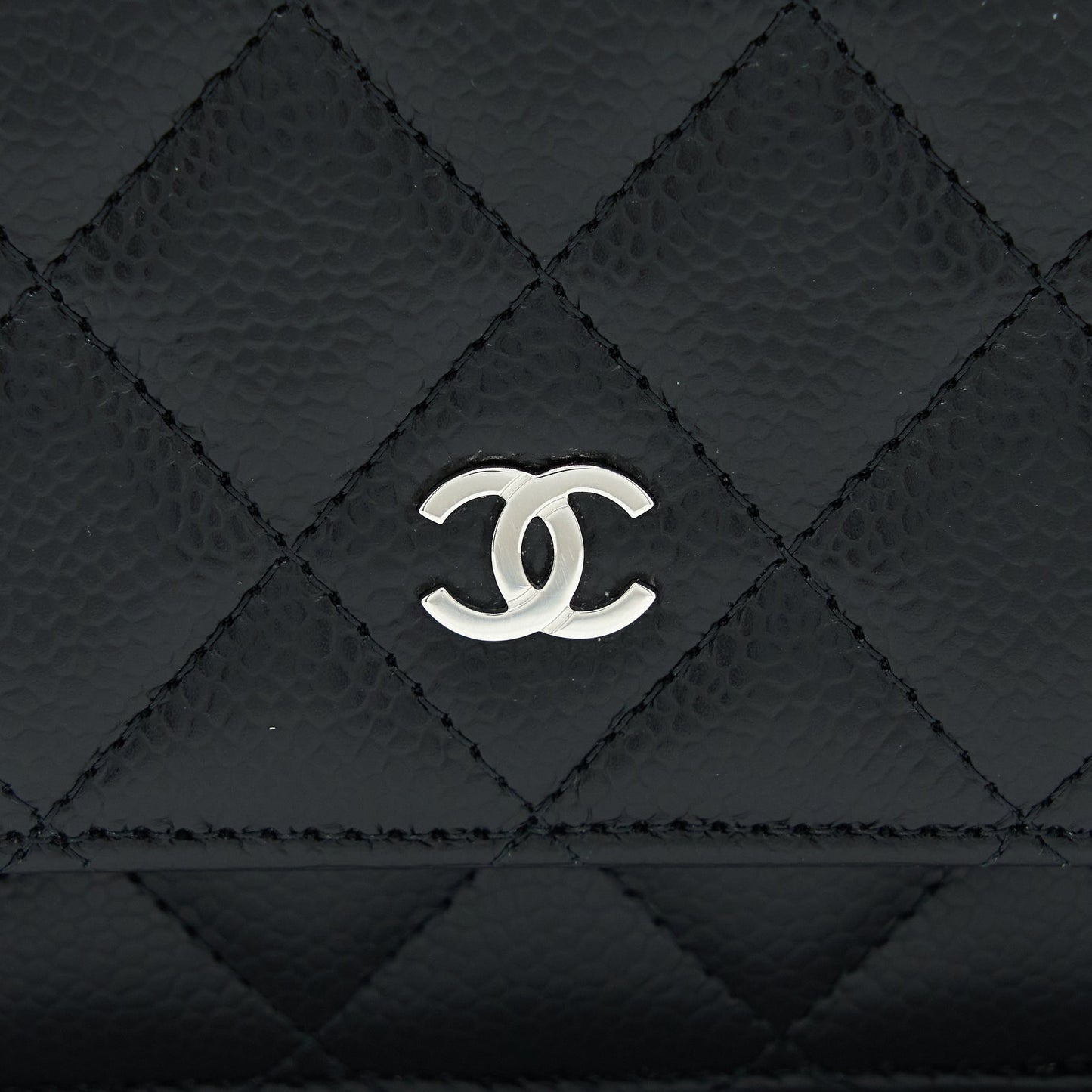 Chanel Classic Wallet on Chain Caviar Black  (Microchip)
