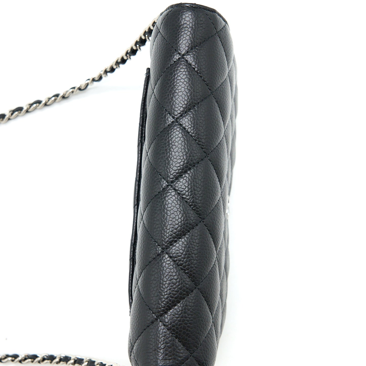 Chanel Classic Wallet on Chain Caviar Black  (Microchip)