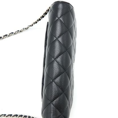 Chanel Classic Wallet on Chain Caviar Black  (Microchip)