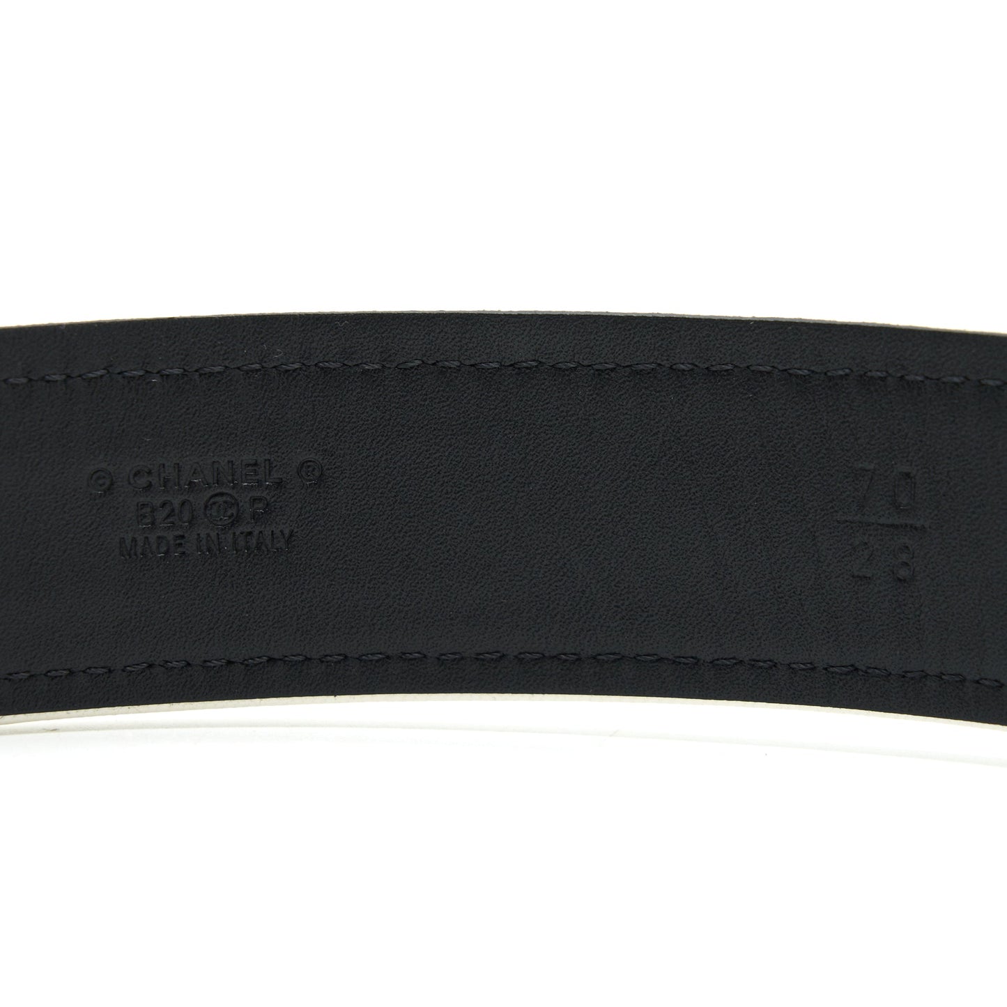 Chanel Size 70 CC logo Denim Belt