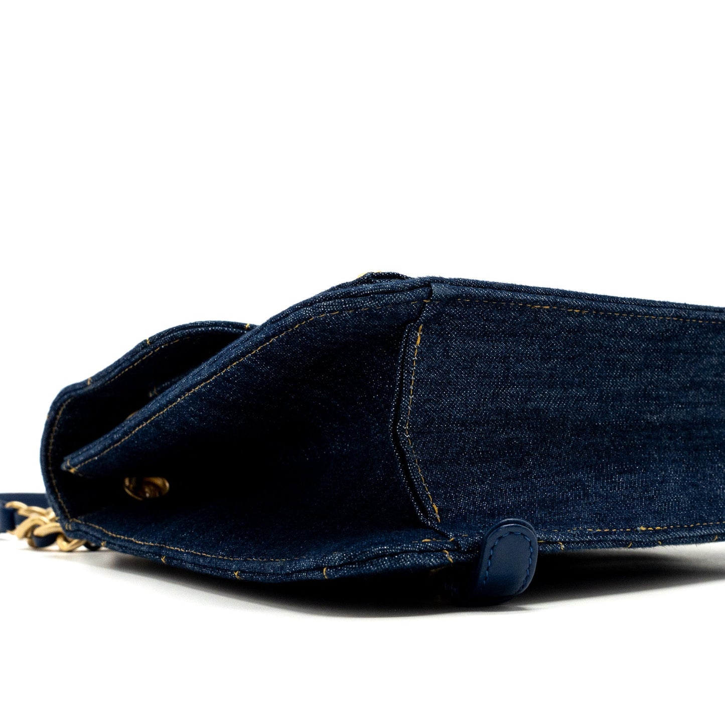 Chanel 23S Flap Backpack Denim Blue Brushed  (Microchip)