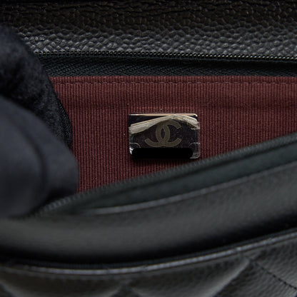 Chanel Classic Wallet on Chain Caviar Black  (Microchip)