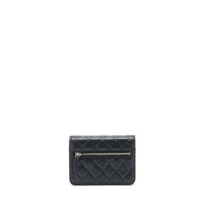 Chanel Mini Wallet On Chain Caviar Black