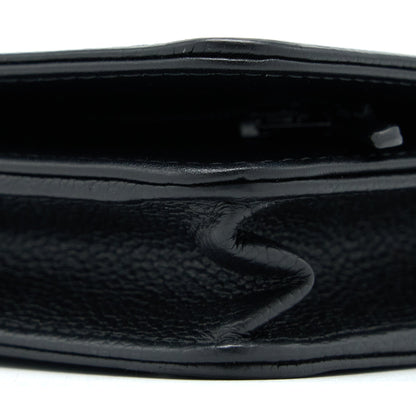 Chanel Boy Wallet On Chain Caviar Black L