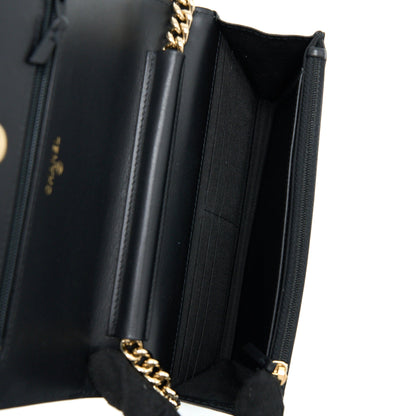 Chanel Boy Wallet On Chain Caviar Black L
