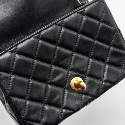Chanel Pearl Crush Mini Square Lambskin Black  (Microchip)